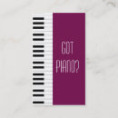 Search for piano player business cards Music teacher