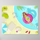 Search for swimming pool posters Girl