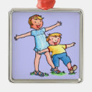 Search for family cartoon christmas tree decorations Children