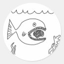Search for fish drawing stickers Swimming