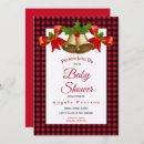 Search for buffalo plaid baby shower invitations Red