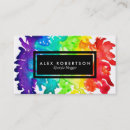 Search for colorful business cards Rainbow
