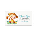 Search for monkey baby shower return address labels Girl