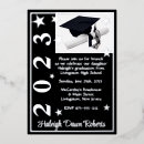 Search for silver foil graduation invitations Black