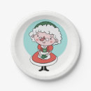 Search for santa claus paper plates Illustration