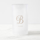 Search for gold text mugs Initial