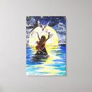 Search for sun moon canvas prints Blue