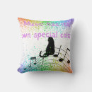 Search for musical notes cushions Rainbow