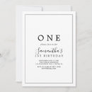 Search for chic 1st birthday invitations For her