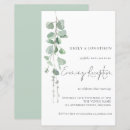 Search for wedding reception invitations Eucalyptus