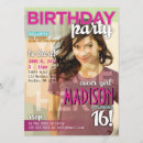 Search for magazine cover birthday invitations Teen