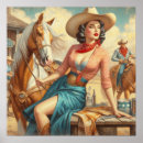 Search for vintage cowgirl posters Pinup
