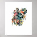 Search for bunny watercolor posters Cottagecore