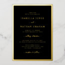 Search for luxury black and gold invitations Real gold foil