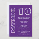 Search for purple white birthday invitations Modern