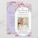 Search for lavender funeral cards In loving memory