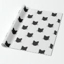 Search for cat lover wrapping paper Black and white