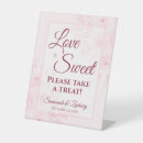Search for candy tabletop signs Love is sweet