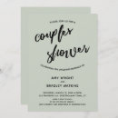 Search for engagement couple bridal shower invitations Simple