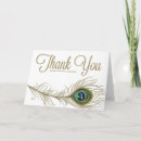 Search for peacock thank you cards Thanks