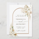 Search for tropical floral save the dates Pampas grass
