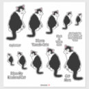 Search for black tuxedo cat stickers Kitten