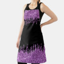 Search for purple and black aprons Kitchen
