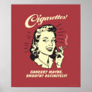 Search for funny cigarette posters Humour
