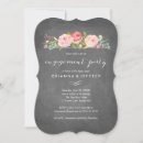 Search for roses engagement party invitations Calligraphy