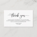 Search for thank you wedding enclosure cards Black and white