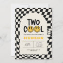 Search for black and white check invitations Retro