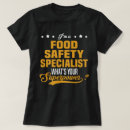 Search for food safety tshirts Job
