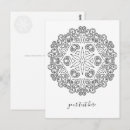 Search for 2 colour postcards Mandala