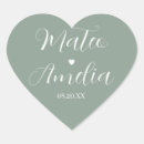 Search for bride and groom names stickers Simple