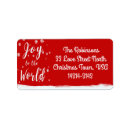 Search for world return address labels Joy to the world