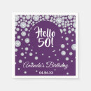 Search for 50th purple napkins Girly