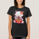 Search for ramen tshirts Cat eating ramen