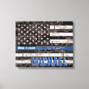 Search for police canvas prints Thin blue line
