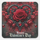 Search for gothic valentine stickers Red