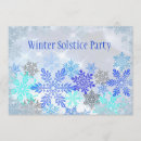 Search for winter solstice party invitations Snowflakes