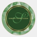 Search for emerald monogram stickers Minimalist