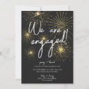 Search for black and gold engagement party invitations Minimalist