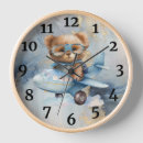 Search for teddy bear clocks Birthday