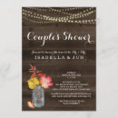 Search for fall couples bridal shower invitations Rustic