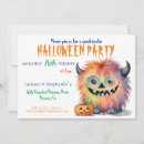 Search for beasts invitations Monster