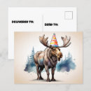 Search for happy moose postcards Wildlife