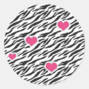 Search for pink white heart stripe striped stickers Black and white
