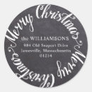 Search for black chalkboard stickers Merry christmas