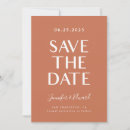 Search for terracotta wedding save the dates Minimal
