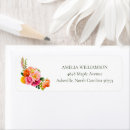 Search for rose bouquet return address labels Bridal shower